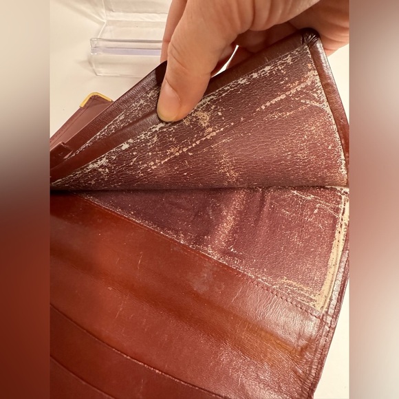 Cartier Bordeaux Vintage Bifold Leather Long Wallet - Picture 13 of 15